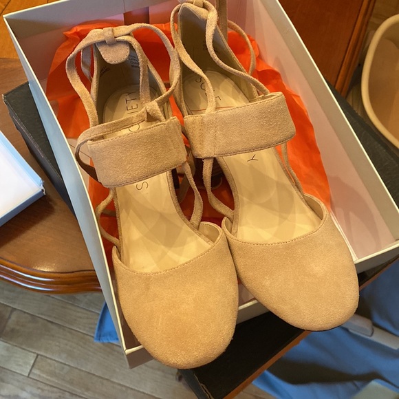 NWT Genuine Suede “Isabeli” Sole Society Lace-Up Heels - Picture 3 of 8